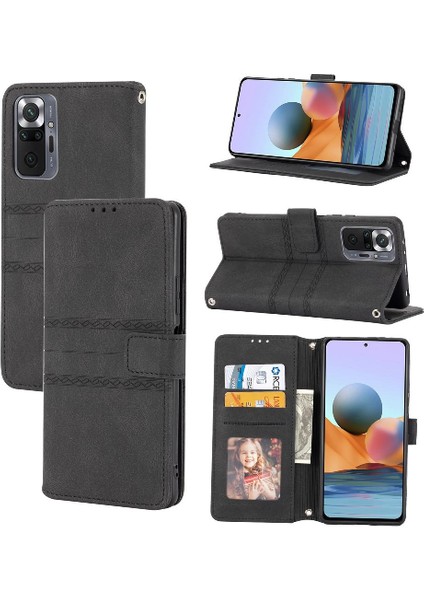 Xiaomi Redmi Not 10 Için Flip Case Pro Max Darbeye Koruyucu Pu Kılıf (Yurt Dışından)