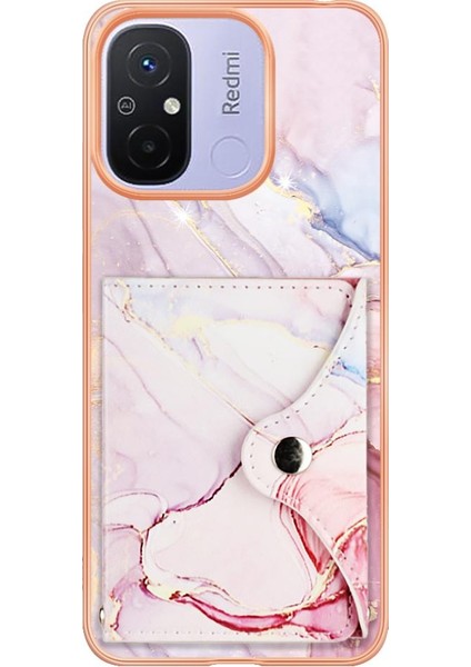 Xiaomi Redmi Için 12C Ince Cüzdan Yumuşak Tpu Tampon Kart Yuvaları Mermer (Yurt Dışından) fiyatları