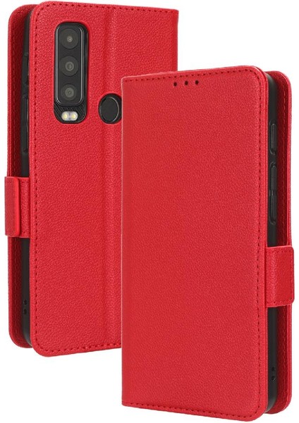 Motorola Moto Kedi S75 Pu Deri Manyetik Cüzdan Yan Toka Kartı (Yurt Dışından)