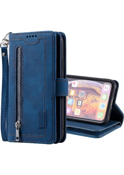 Iphone x Için Flip Case/xs Pu Deri Kordon 9 Kart Yuvaları Kickstand (Yurt Dışından)