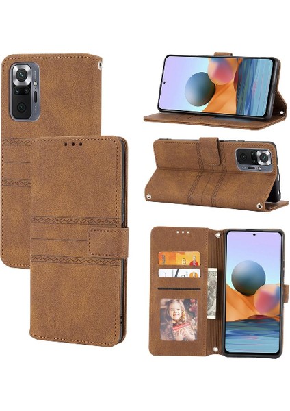 Xiaomi Redmi Not 10 Için Flip Case Pro Max Darbeye Koruyucu Pu Kılıf (Yurt Dışından)