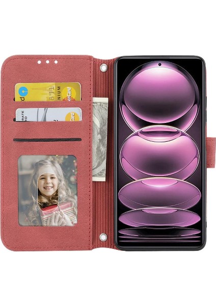 Xiaomi Redmi Not 12 Için Flip Case Pro Artı Cüzdan Kılıf Pu Deri (Yurt Dışından)