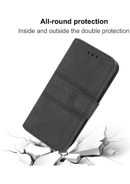 Xiaomi Redmi Not 12 Için Flip Case Pro Artı Cüzdan Kılıf Pu Deri (Yurt Dışından)