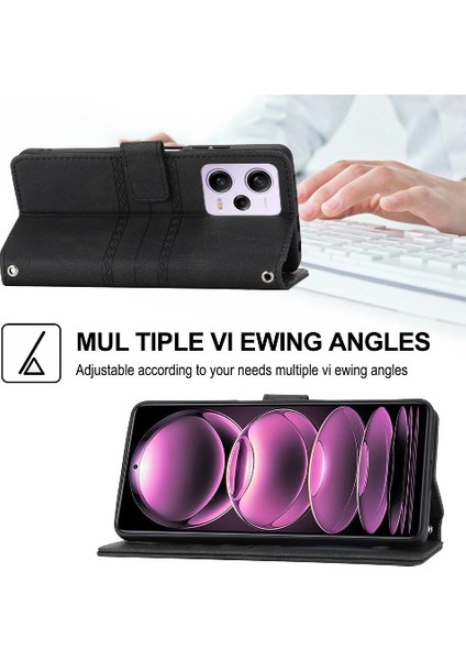 Xiaomi Redmi Not 12 Için Flip Case Pro Artı Cüzdan Kılıf Pu Deri (Yurt Dışından)