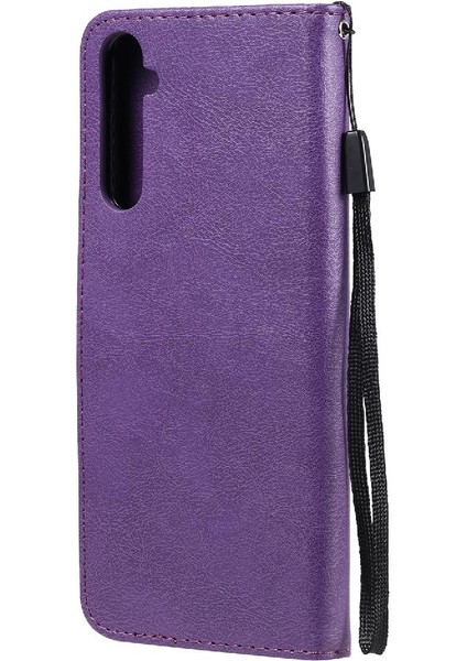 Kart Yuvası Klasik ile Realme 6 Iş Cüzdan Telefon Kılıfı Için Flip Case (Yurt Dışından) indirimleri