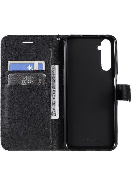 Kart Yuvası Klasik ile Realme 6 Iş Cüzdan Telefon Kılıfı Için Flip Case (Yurt Dışından) indirimleri