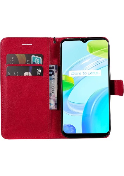 Realme C30 4g Yüksek Kaliteli Deri Iş Cüzdan Telefon Için Flip Case (Yurt Dışından) fırsatları