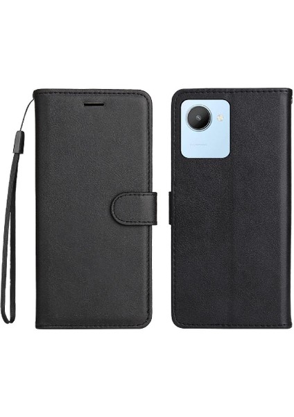 Realme C30 4g Yüksek Kaliteli Deri Iş Cüzdan Telefon Için Flip Case (Yurt Dışından)