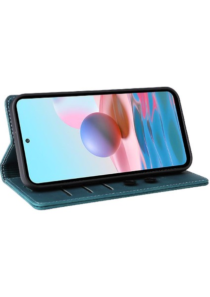 Xiaomi Redmi Not 10 Pro 4g Için Flip Case Basit Iş Darbeye Vaka (Yurt Dışından)