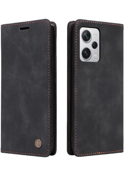 Xiaomi Redmi Not 12 Için Flip Case Pro Artı Cüzdan Darbeye Basit Kılıf (Yurt Dışından)