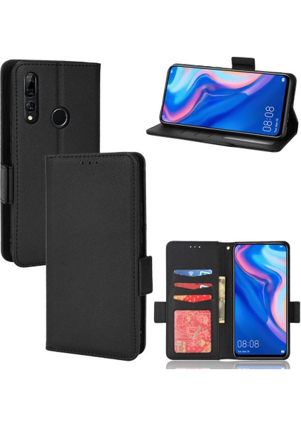 Huawei Y9 Başbakan 2019 Pu Deri Kart Yuvaları Tutucu Yan Toka (Yurt Dışından)