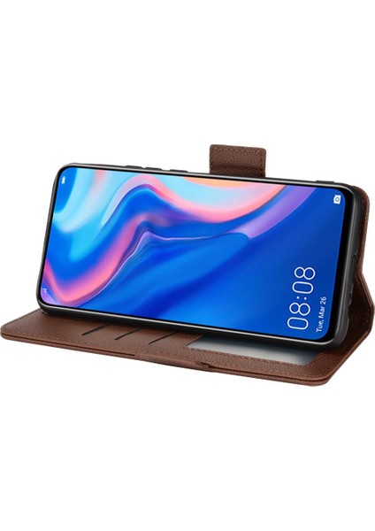 Huawei Y9 Başbakan 2019 Pu Deri Kart Yuvaları Tutucu Yan Toka (Yurt Dışından)