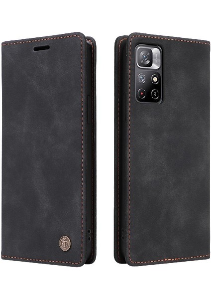 Xiaomi Redmi Not 11 Için Flip Case 5g Cüzdan Deri Kılıf Kapak Çevirin (Yurt Dışından)