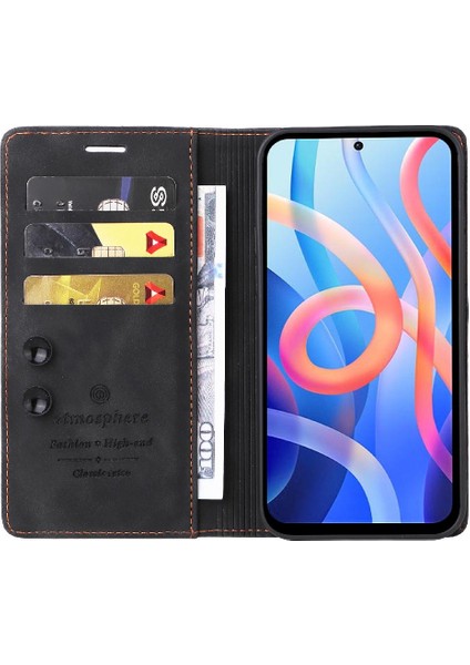 Xiaomi Redmi Not 11 Için Flip Case 5g Cüzdan Deri Kılıf Kapak Çevirin (Yurt Dışından)
