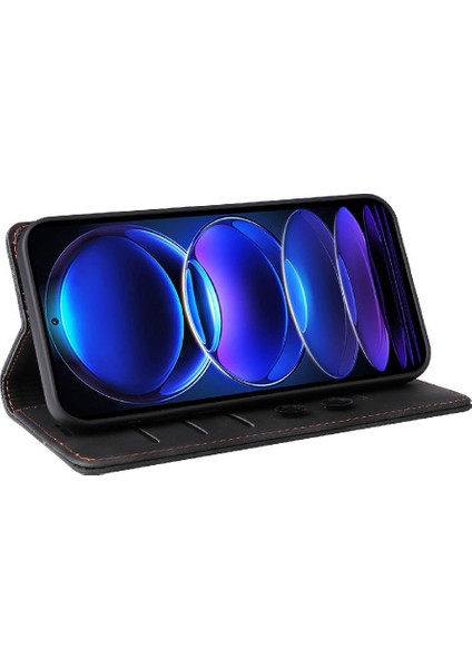 Xiaomi Redmi Not 12 Için Flip Case Pro Artı Cüzdan Darbeye Basit Kılıf (Yurt Dışından)