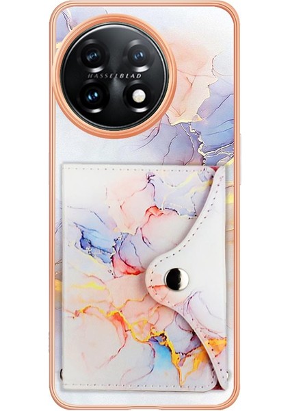 Oneplus 11 Için Kılıf 5g Mermer Kart Yuvaları Yumuşak Tpu Tampon Ince Cüzdan (Yurt Dışından) modelleri