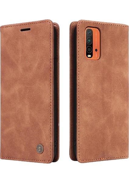Xiaomi Redmi 9t Darbeye Basit Iş Deri Kılıf Için Flip Case (Yurt Dışından)