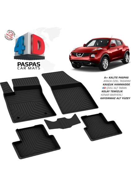 Nissan Juke 4d Havuzlu Paspas 2010-2019 Arası