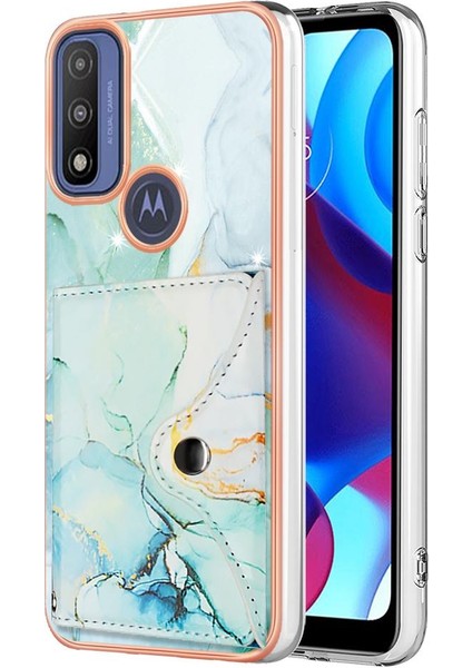 Motorola Moto G Güç 2022 Yumuşak Tpu Tampon Kart Yuvaları Için Kılıf Ince Cüzdan (Yurt Dışından)