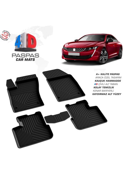 Peugeot 508 - 4d Havuzlu Paspas 2018 ve Üzeri