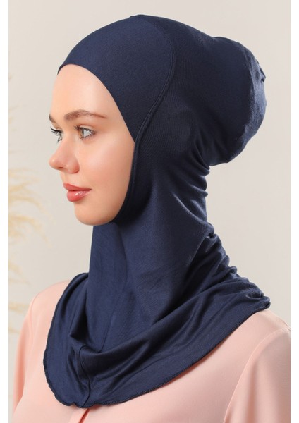 Kadın Tesettür Boyunluklu Hijab Spor Bone Lacivert fiyatları