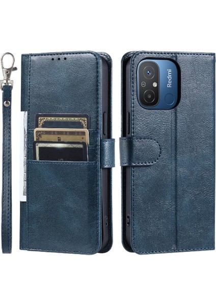 Xiaomi Redmi 12C 6 Kart Yuvaları Cüzdan Pu Deri Kickstand Için Flip Case (Yurt Dışından)