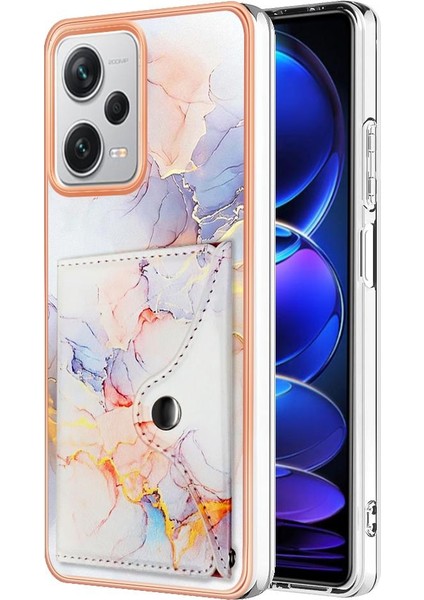 Xiaomi Redmi Için Not 12 Pro Artı Mermer Yumuşak Tpu Tampon Kart Yuvaları (Yurt Dışından)