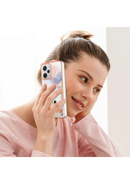 Xiaomi Redmi Için Not 12 Pro Artı Mermer Yumuşak Tpu Tampon Kart Yuvaları (Yurt Dışından)