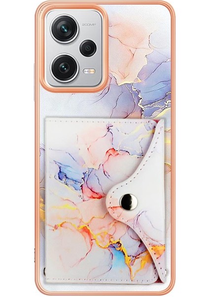 Xiaomi Redmi Için Not 12 Pro Artı Mermer Yumuşak Tpu Tampon Kart Yuvaları (Yurt Dışından)