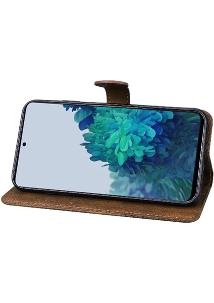 Samsung Galaxy S22 Artı Elmas ile Büyük Kelebek Flip Case (Yurt Dışından)