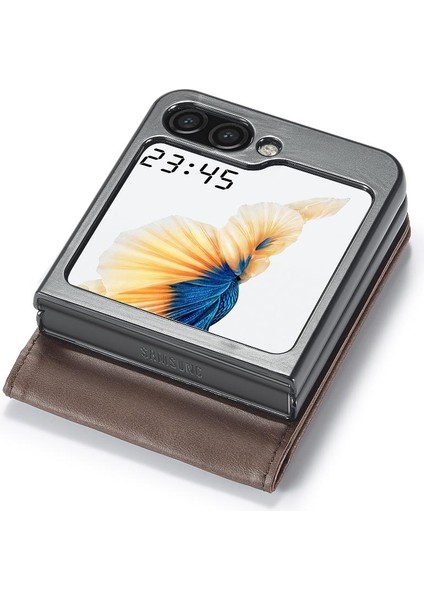Samsung Galaxy Z Flip6 Için Flip Case 5g Buzağı Doku Yatay Flip Case (Yurt Dışından) modelleri