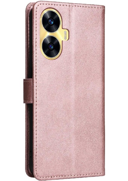 Realme C55 4g Yüksek Kalite Deri Klasik Düz Renk Için Flip Case (Yurt Dışından) indirimleri