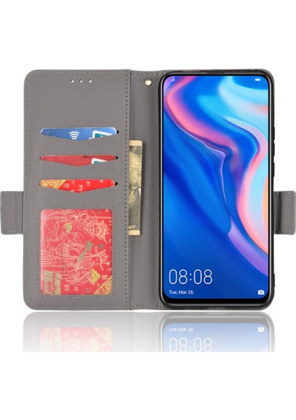 Huawei Y9 Başbakan 2019 Pu Deri Kart Yuvaları Tutucu Yan Toka (Yurt Dışından)