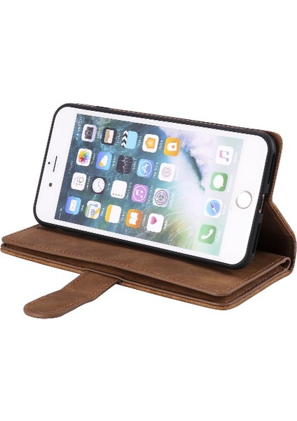 Iphone 7 Için Flip Case Artı/8 Artı Kordon Cüzdan Kickstand Pu Deri 9 (Yurt Dışından) indirimleri