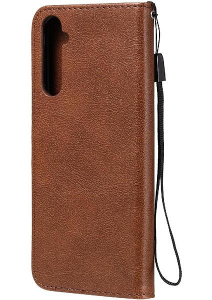 Kart Yuvası Klasik ile Realme 6 Iş Cüzdan Telefon Kılıfı Için Flip Case (Yurt Dışından) fırsatları