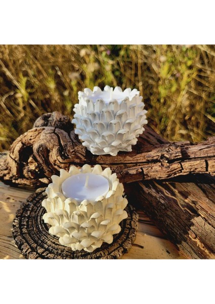 Kozalak Tealight Mumluk Silikon Kalıp