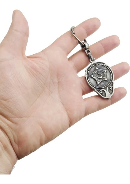 Çift Taraflı Eskitme Metal Özel Güvenlik Anahtarlık 1 Adet fırsatları