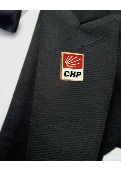 Chp ''cumhuriyet Halk Partisi'' Yaka Rozeti 12 Adet fiyatları