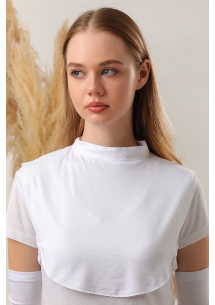 Tesettür Boyunluk Beyaz