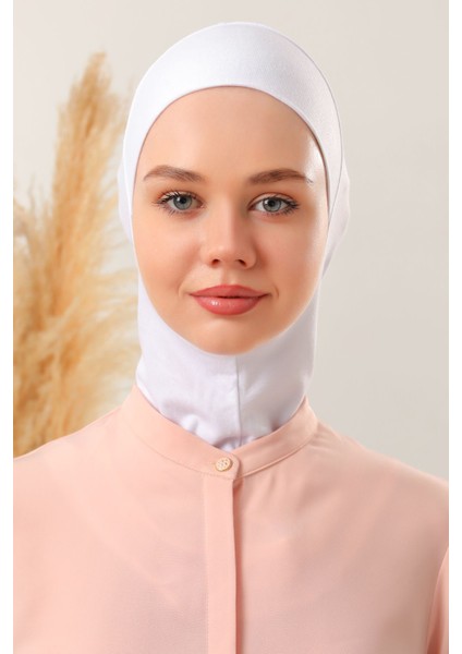 Kadın Tesettür Boyunluklu Hijab Spor Bone Ekru modelleri