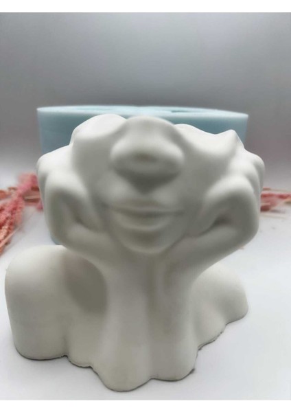 Figür Saksı Silikon Kalıp