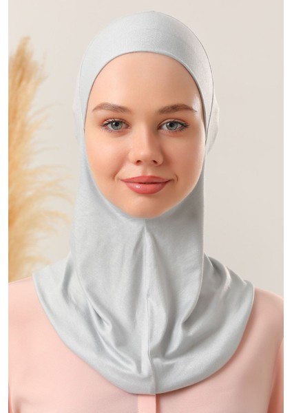 Kadın Tesettür Hijab Boyunluklu Spor Bone Gri fiyatları