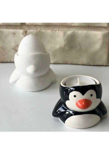 Penguen Yumurtalık/mumluk Silikon Kalıp