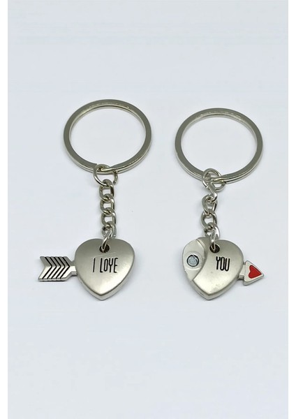 Mıknatıslı Birleşen Metal Mini Kalpler Çiftli Ikili Love Aşk Anahtarlık fırsatları