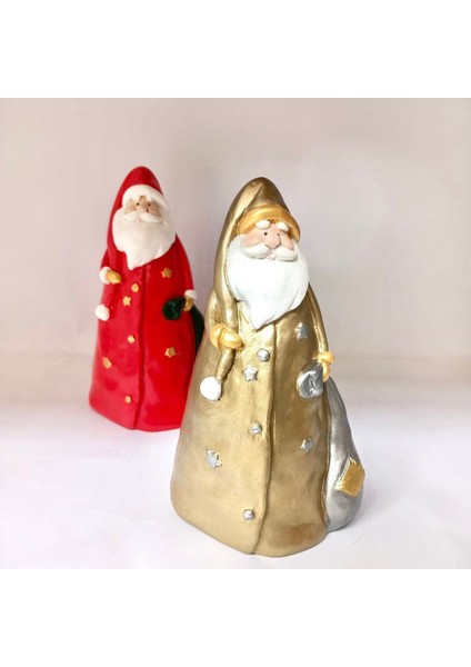 Yıldızlı Noel Baba Silikon Kalıp