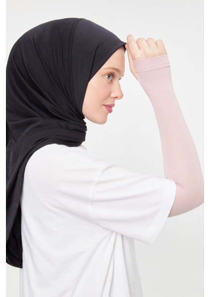 Tesettür Parmak Geçmeli Kolluk Namaz Kolluğu Pudra