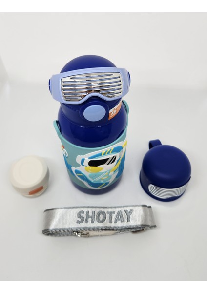 ST-8812 Space 600ML Çift Başlık (Kapak) Termos Matara Mavi fiyatları