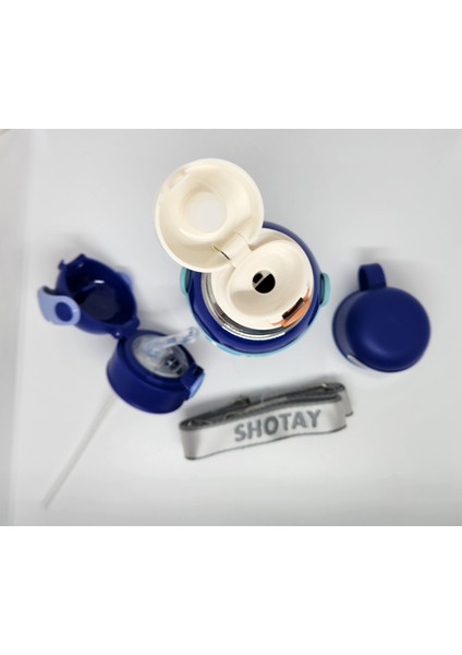 ST-8812 Space 600ML Çift Başlık (Kapak) Termos Matara Mavi indirimleri