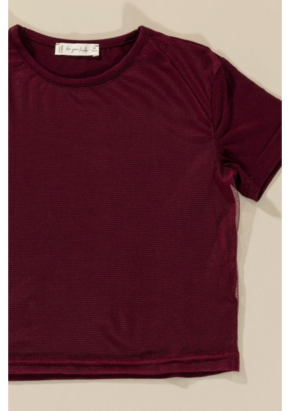 3'lü Baby Girl Baskılı Tshirt Atlet Tayt Bordo Takım fiyatları