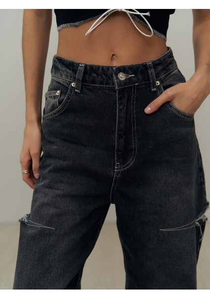 Mai Palm Füme Yırtık Detay Jean fırsatları